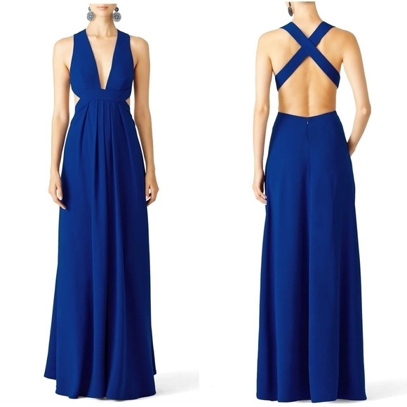 Jill Jill Stuart Cobalt Blue Gown Sz6 - Picture 1 of 7